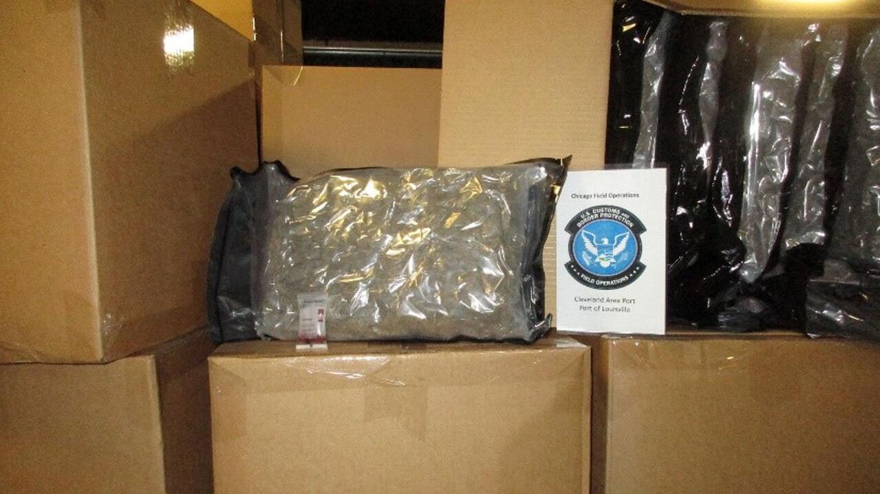 Shipment of marijuana seized at UPS Worldport on April 25, 2023